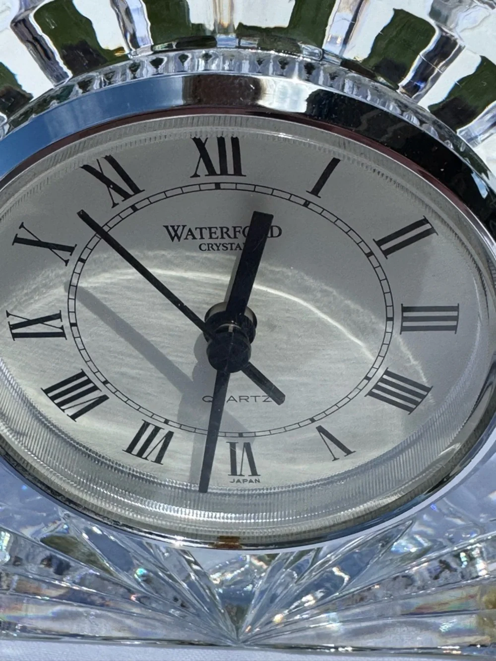 Waterford Crystal Wharton Mantel Desk Clock – Ireland 7” x 4 1/2” EUC ✨